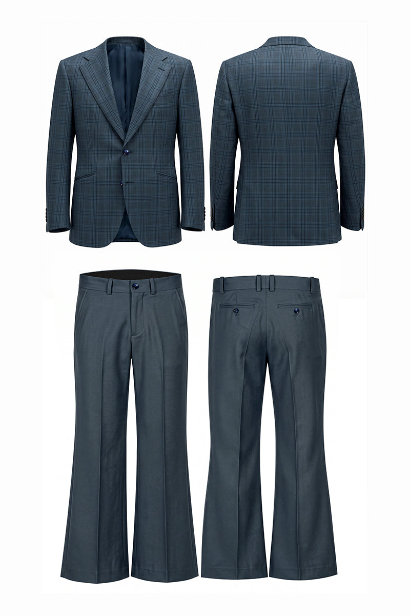 Navy Blue 50% Merino Woo Blazers