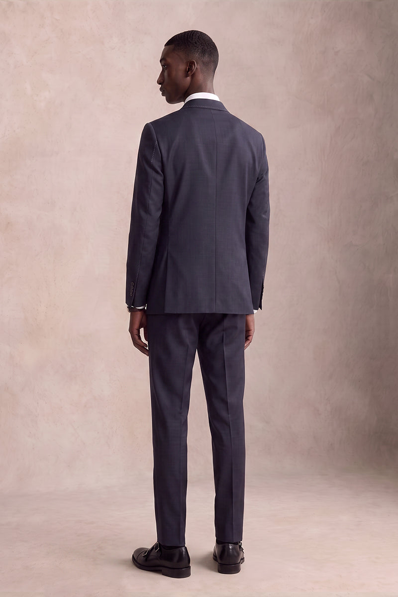 Navy Blue 50% Merino Woo Blazers