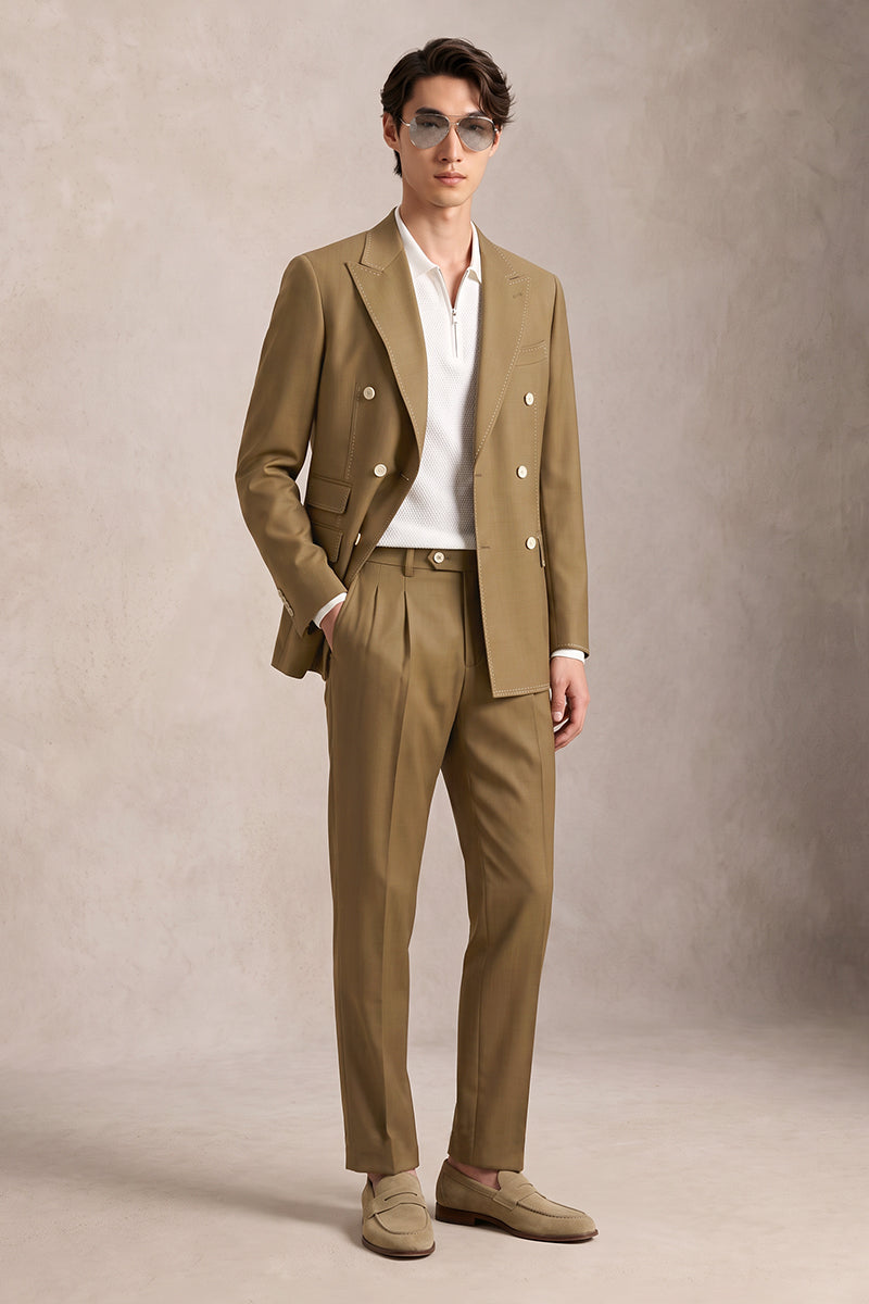 Brown 50% Merino Wool Suits