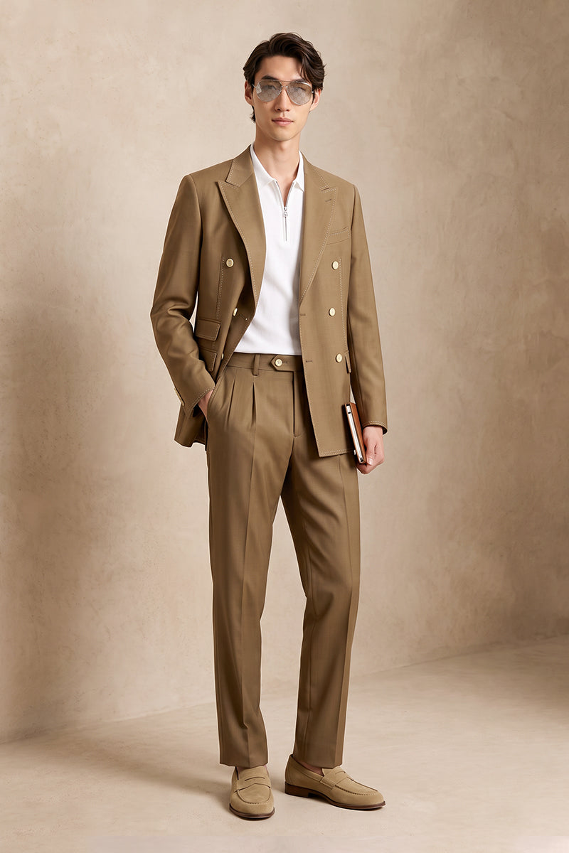 Brown 50% Merino Wool Suits