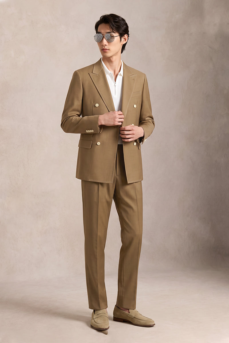 Brown 50% Merino Wool Suits