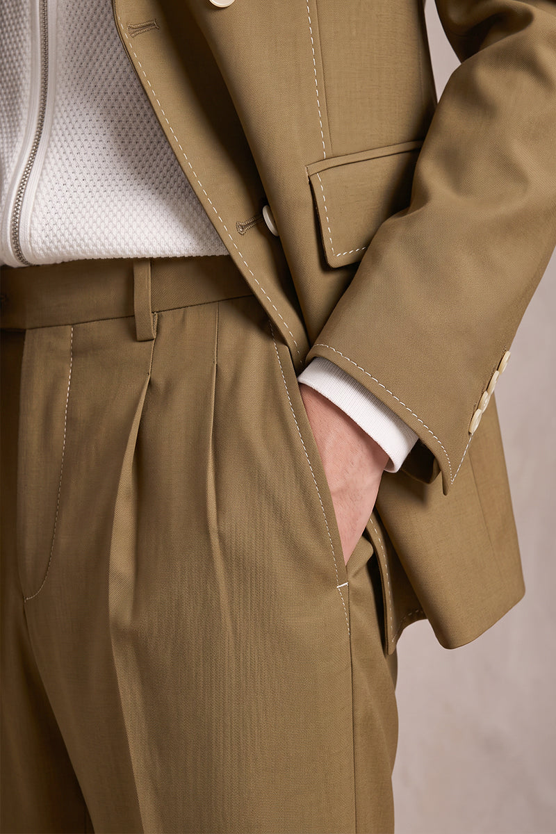 Brown 50% Merino Wool Suits