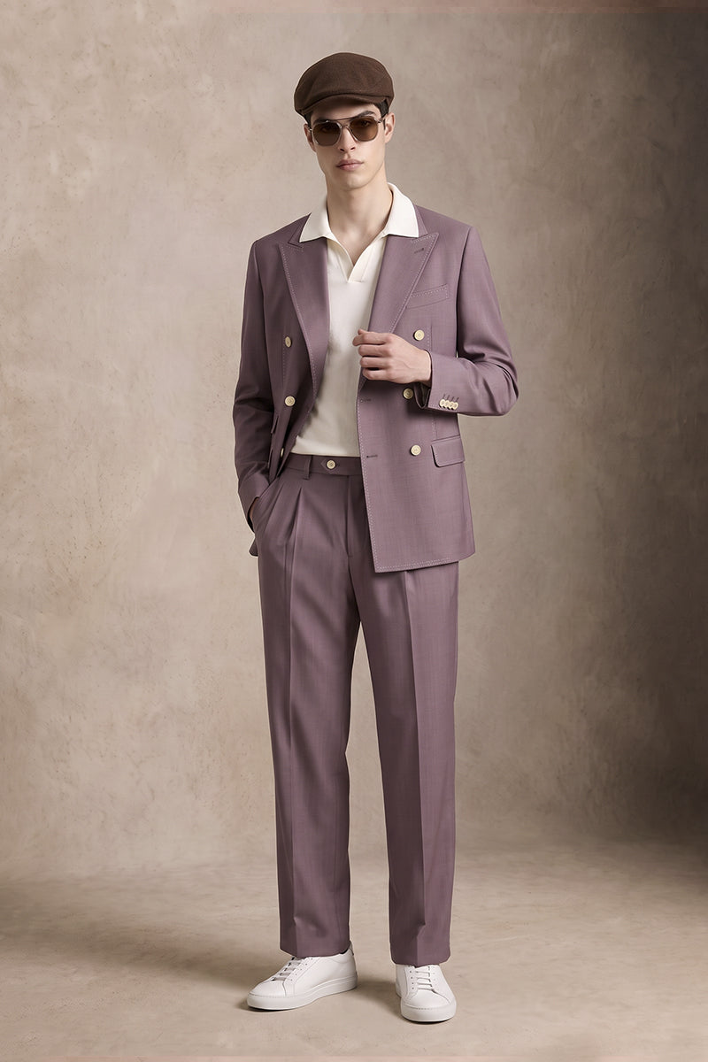 Purple 50% Merino Wool Suits