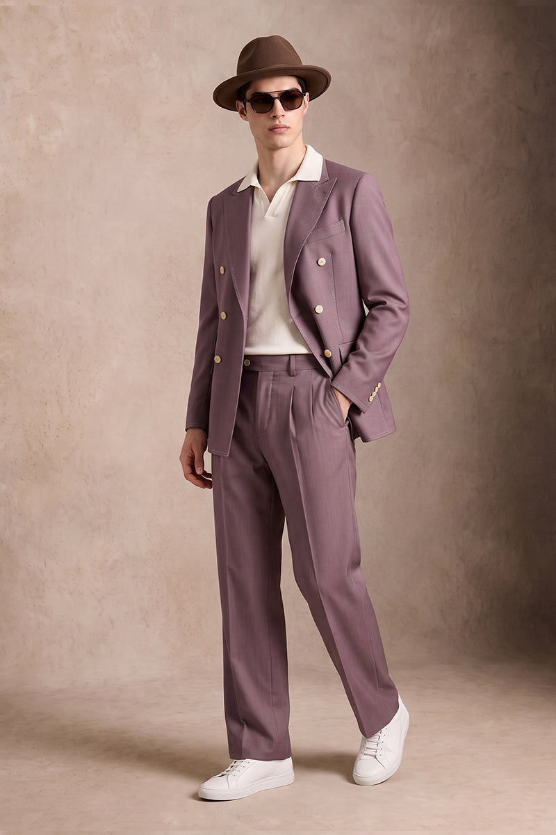 Purple 50% Merino Wool Suits