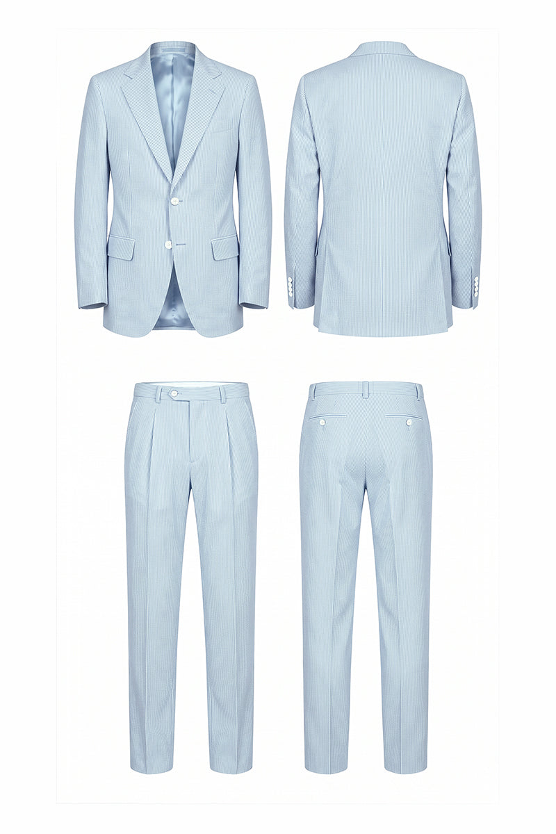 Blue 50% Merino Woo Blazers
