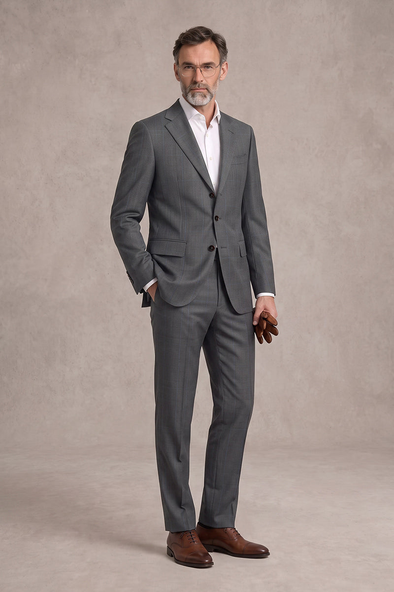 Gray 50% Merino Wool Suits