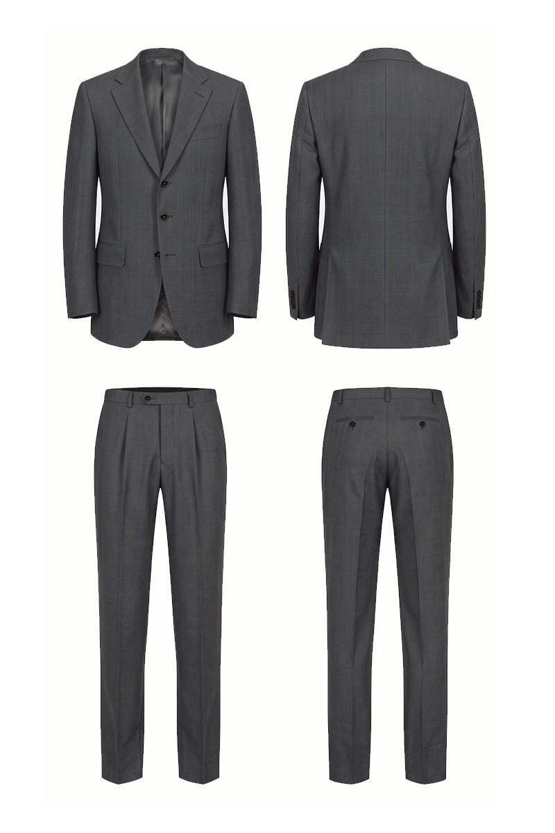 Gray 50% Merino Wool Blazers