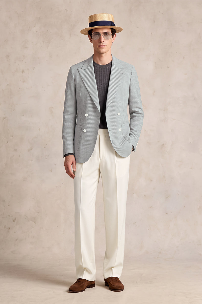 Light Blue 50% Merino Wool Suits