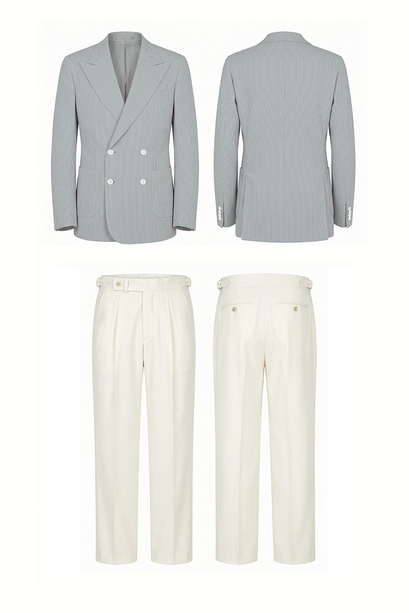 Light Blue 50% Merino Wool Suits