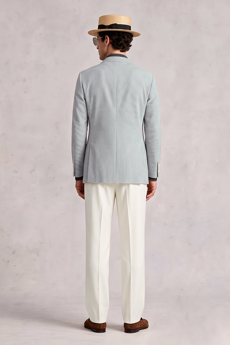 Light Blue 50% Merino Wool Blazers