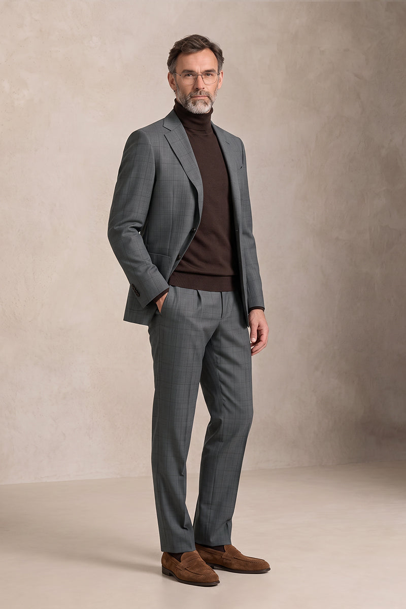 Gray 50% Merino Wool Suits
