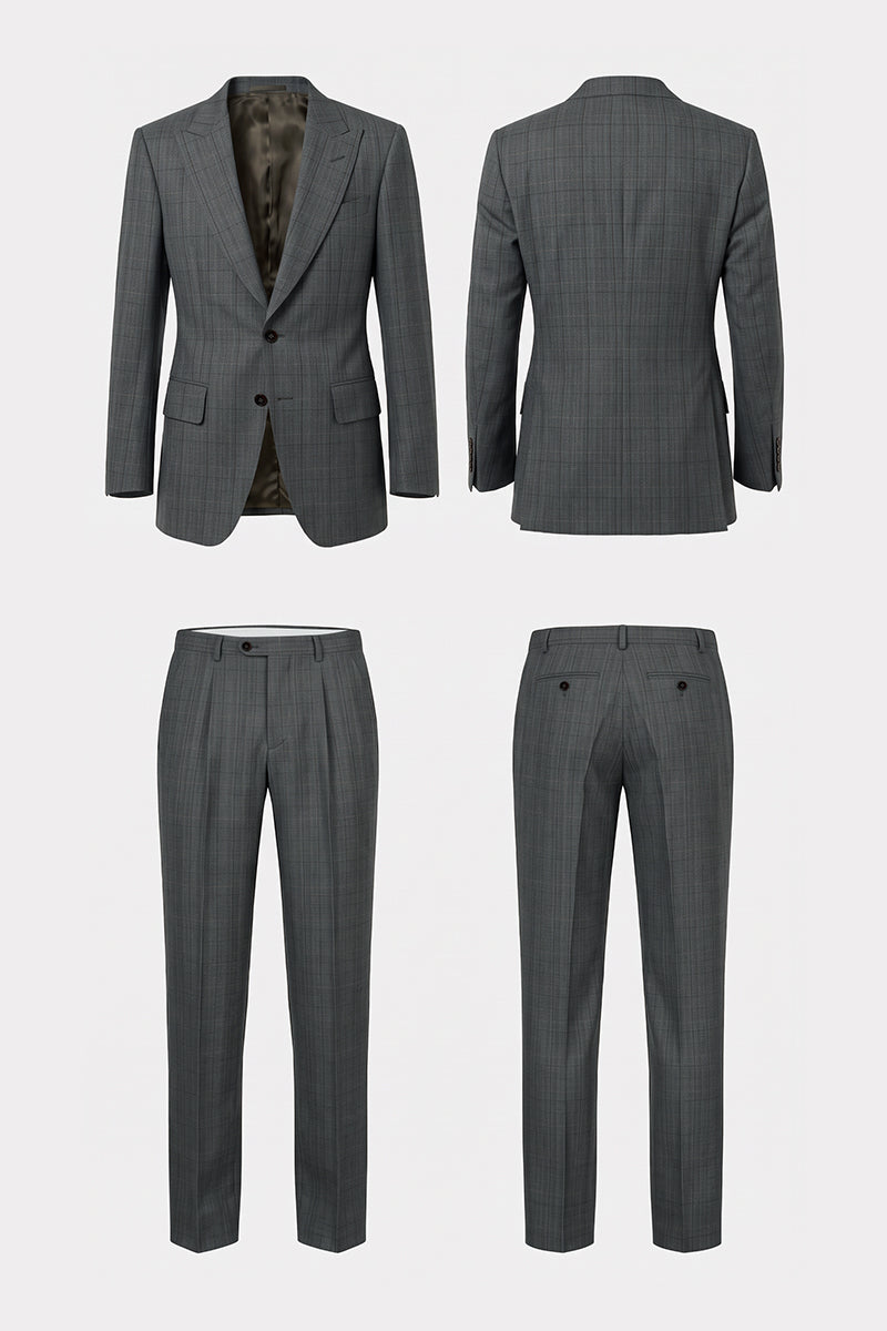 Gray 50% Merino Wool Suits