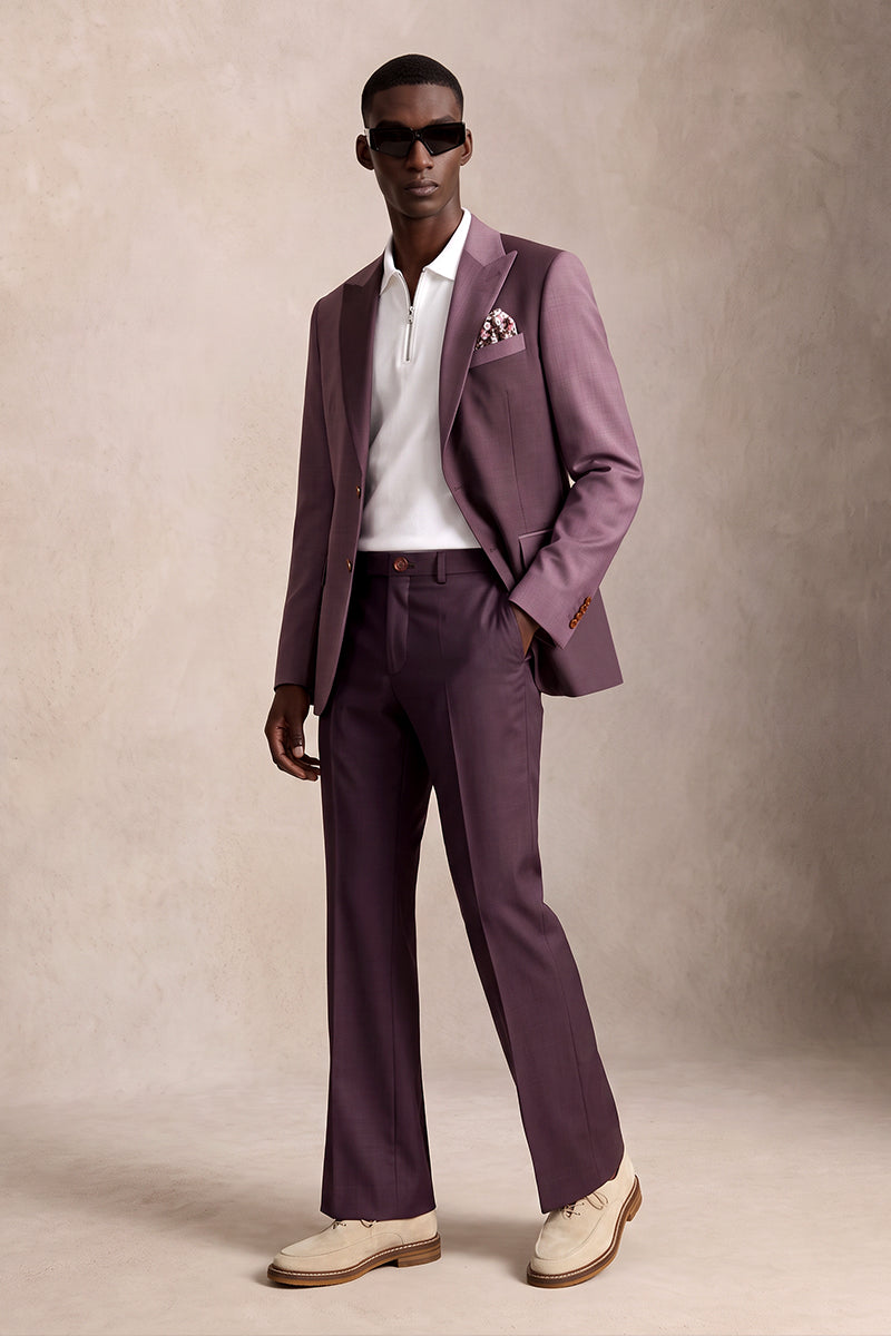 Purple 50% Merino Wool Suits