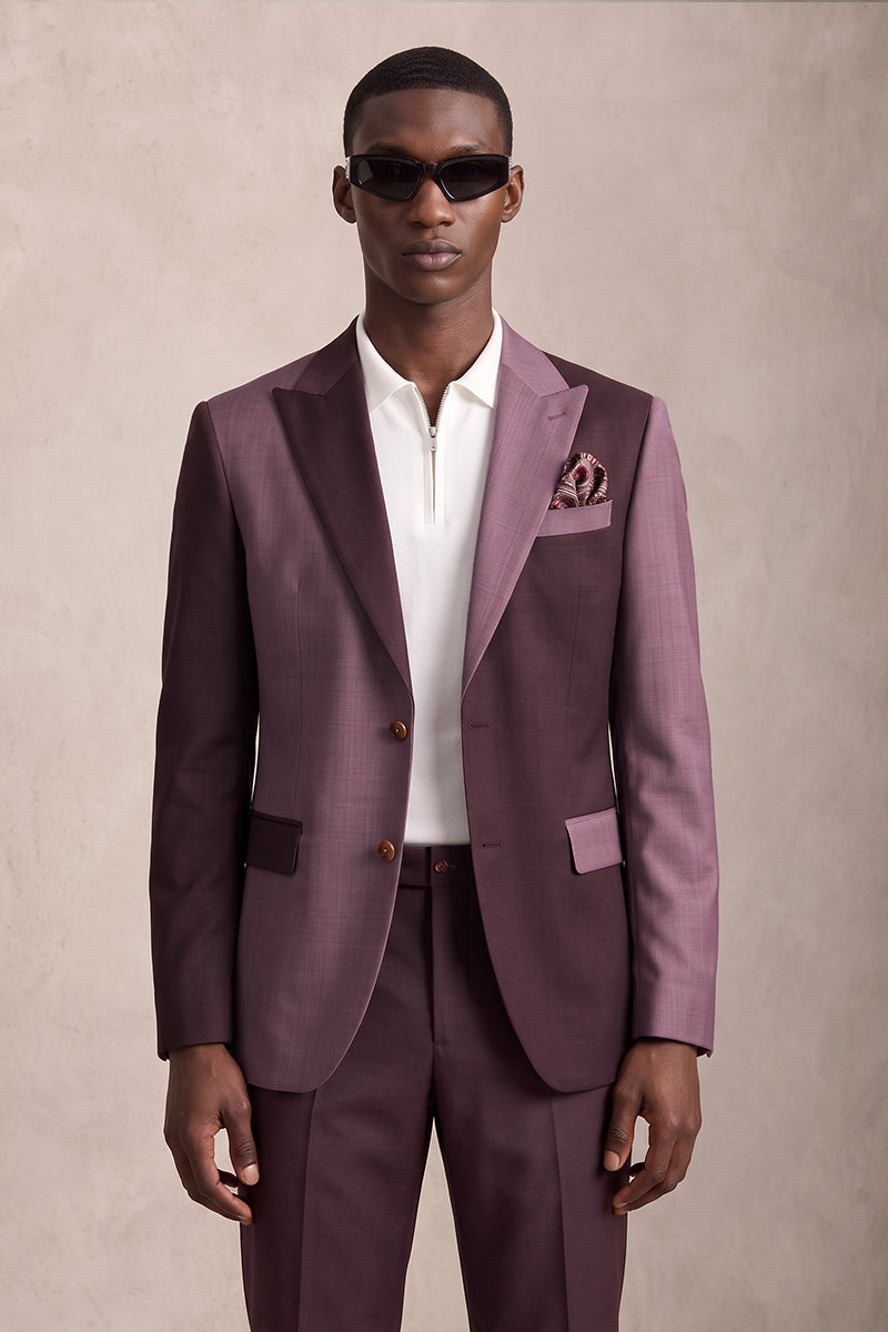 Purple 50% Merino Wool Blazers