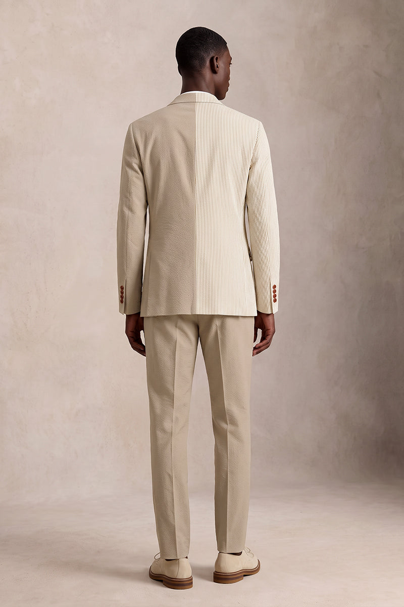 Beige 50% Merino Wool Suits