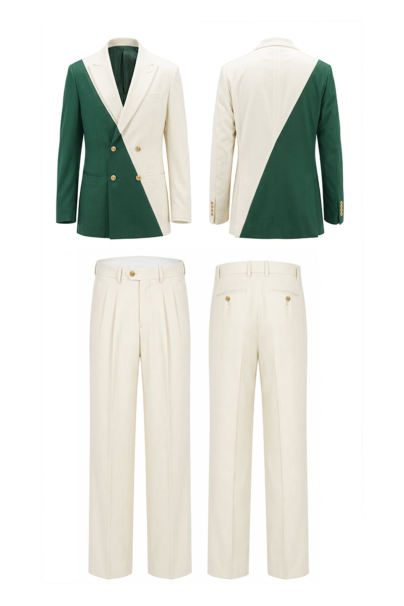 Green 50% Merino Wool Suits