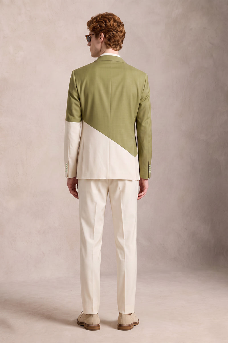 Green 50% Merino Wool Suits