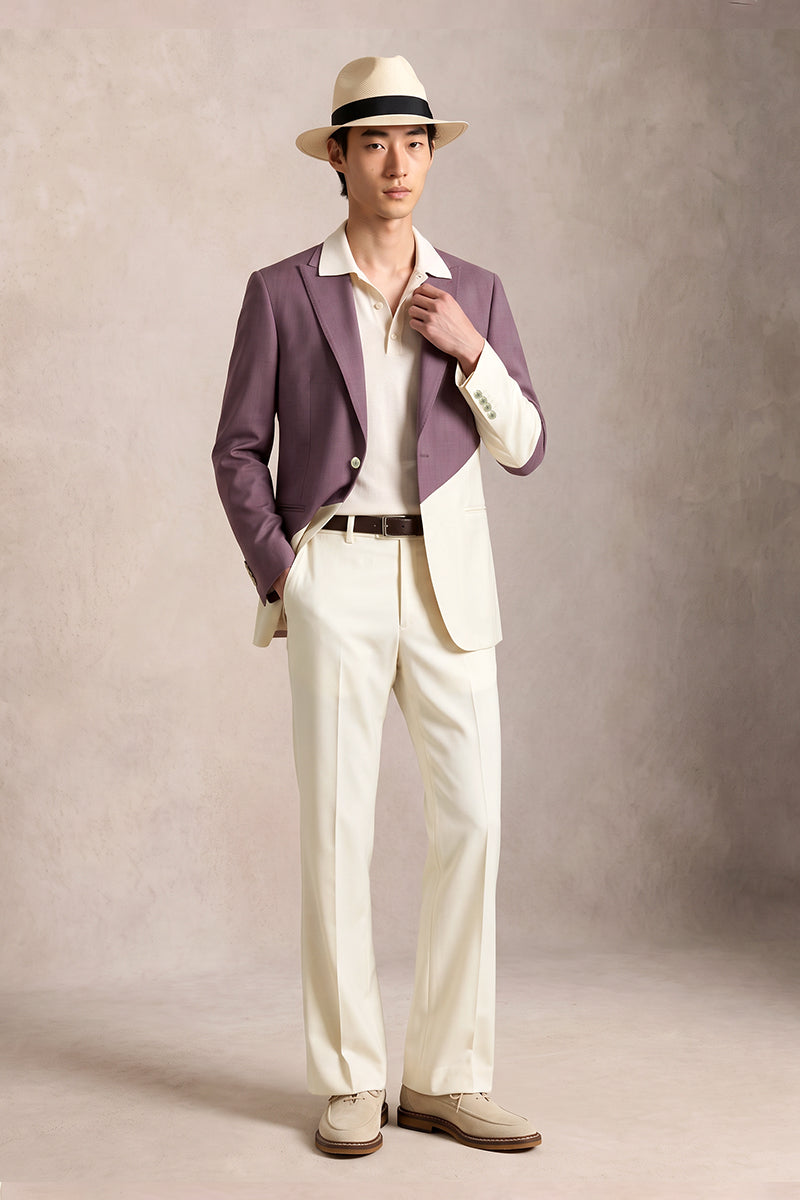 Purple 50% Merino Wool Suits