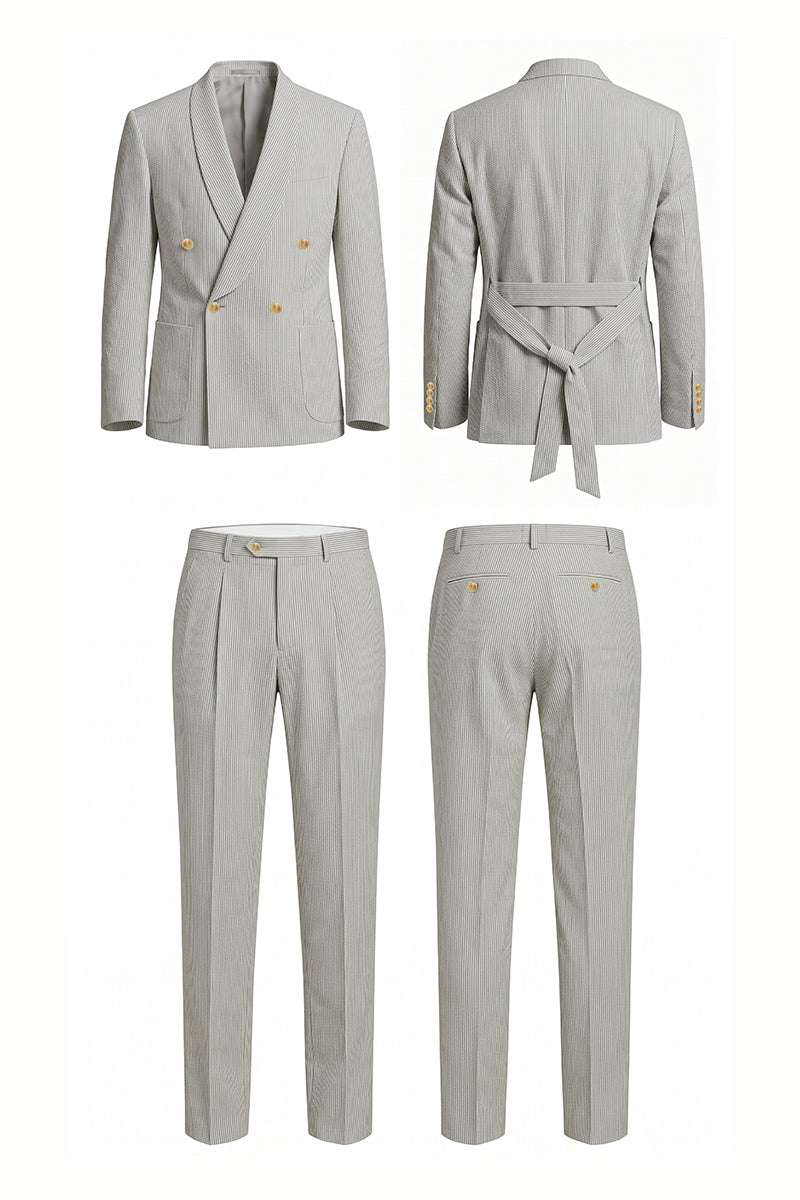 Gray 50% Merino Wool Suits