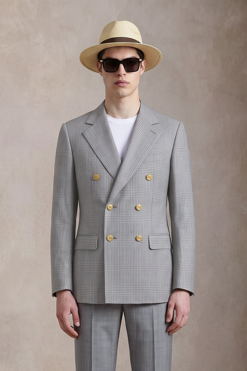 Gray 50% Merino Wool Suits