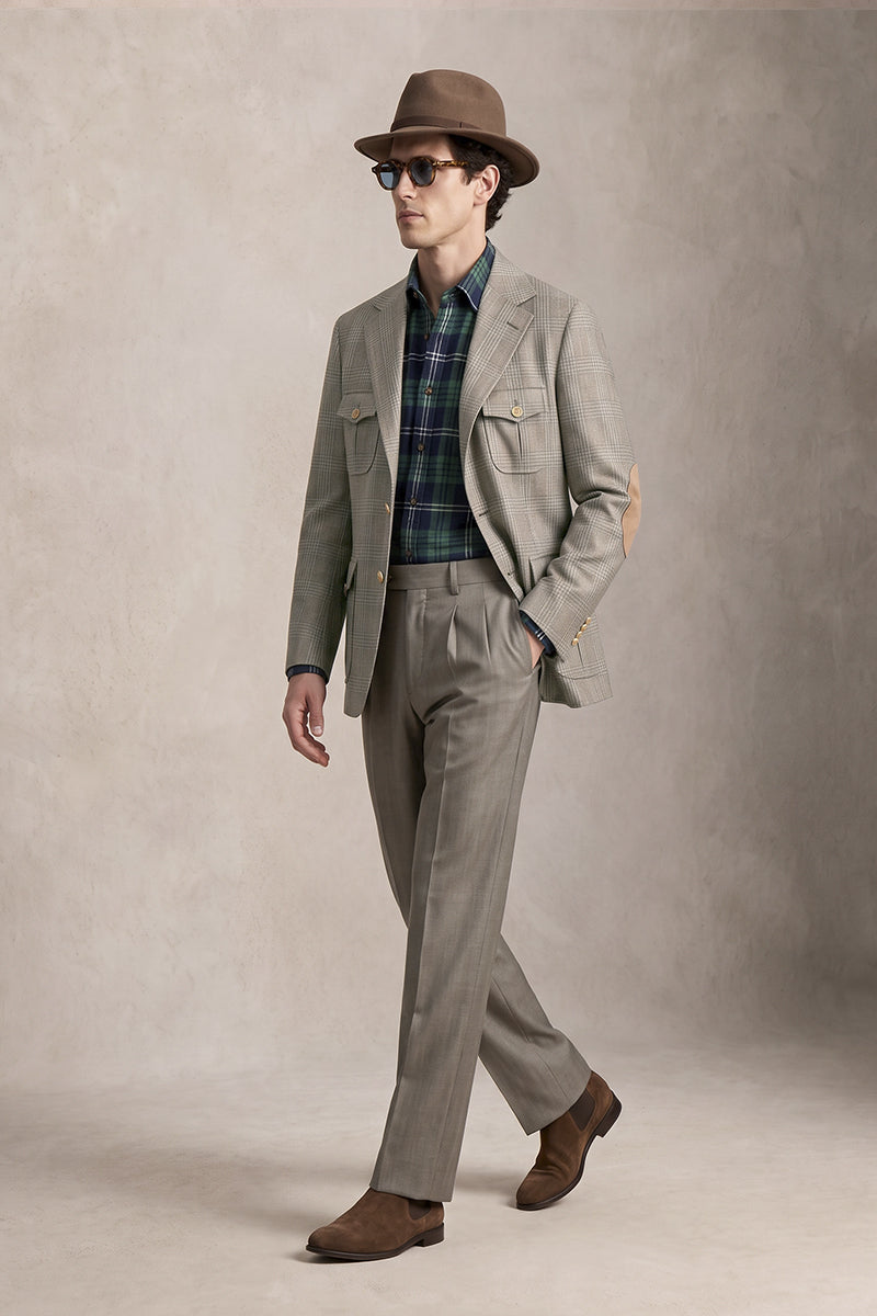 Brown 50% Merino Wool Blazers