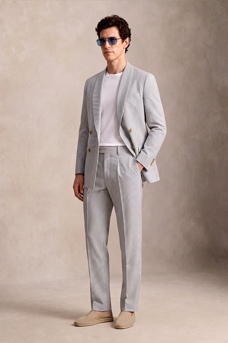 Light Gray 50% Merino Wool Suits