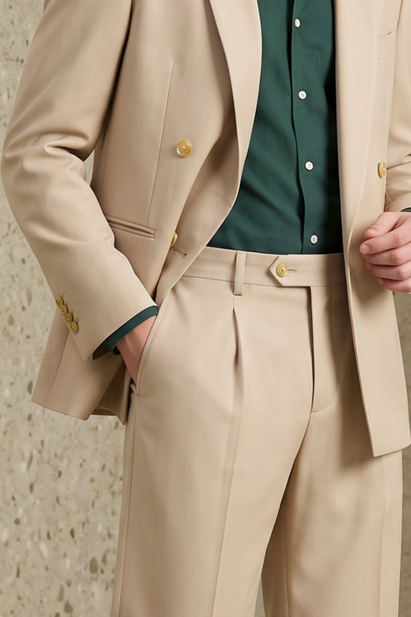 Khaki 50% Merino Wool Blazers