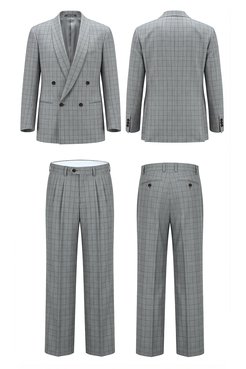 Gray 50% Merino Wool Suits
