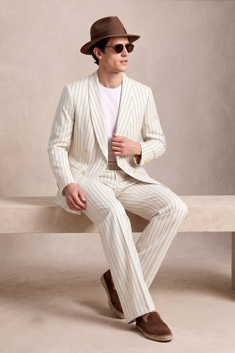 White 50% Merino Wool Suits
