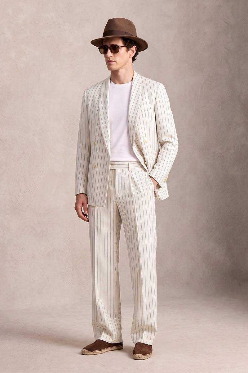 White 50% Merino Wool Suits