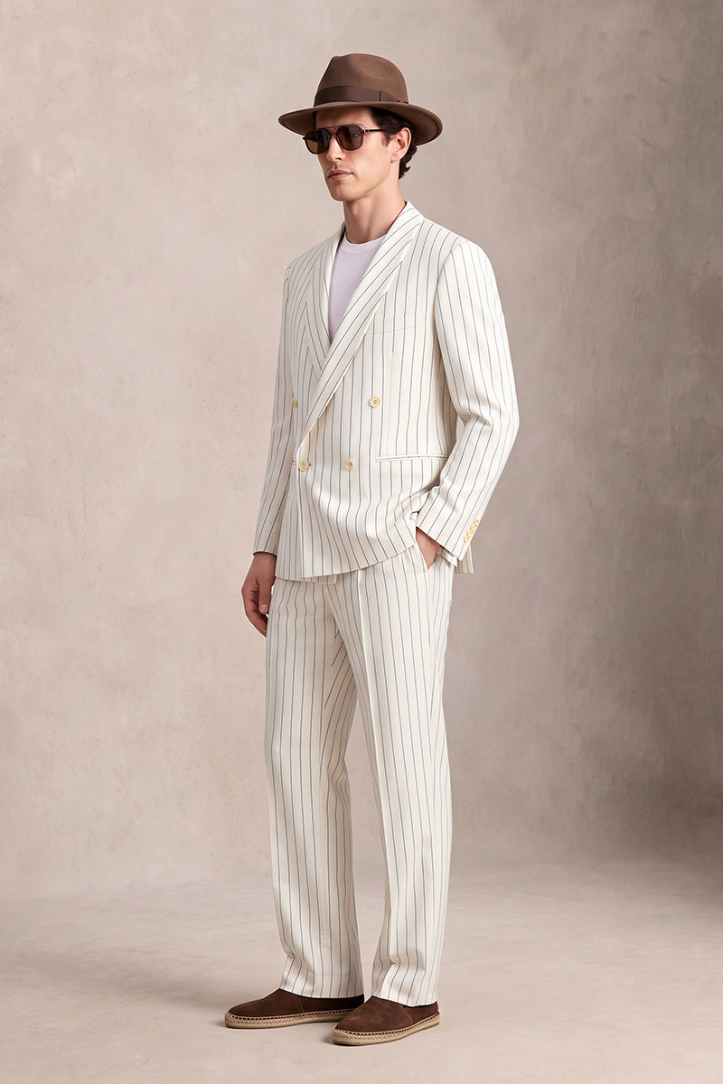 White 50% Merino Wool Suits