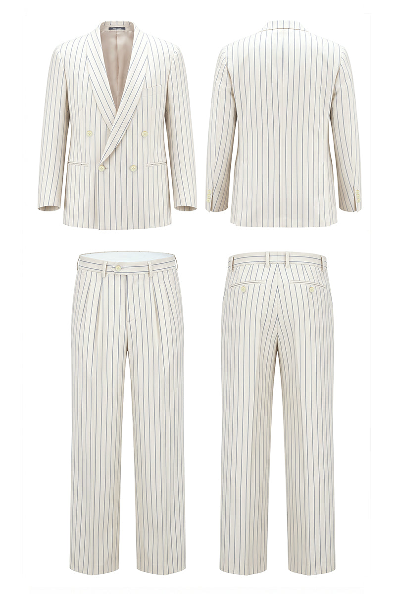 White 50% Merino Wool Suits