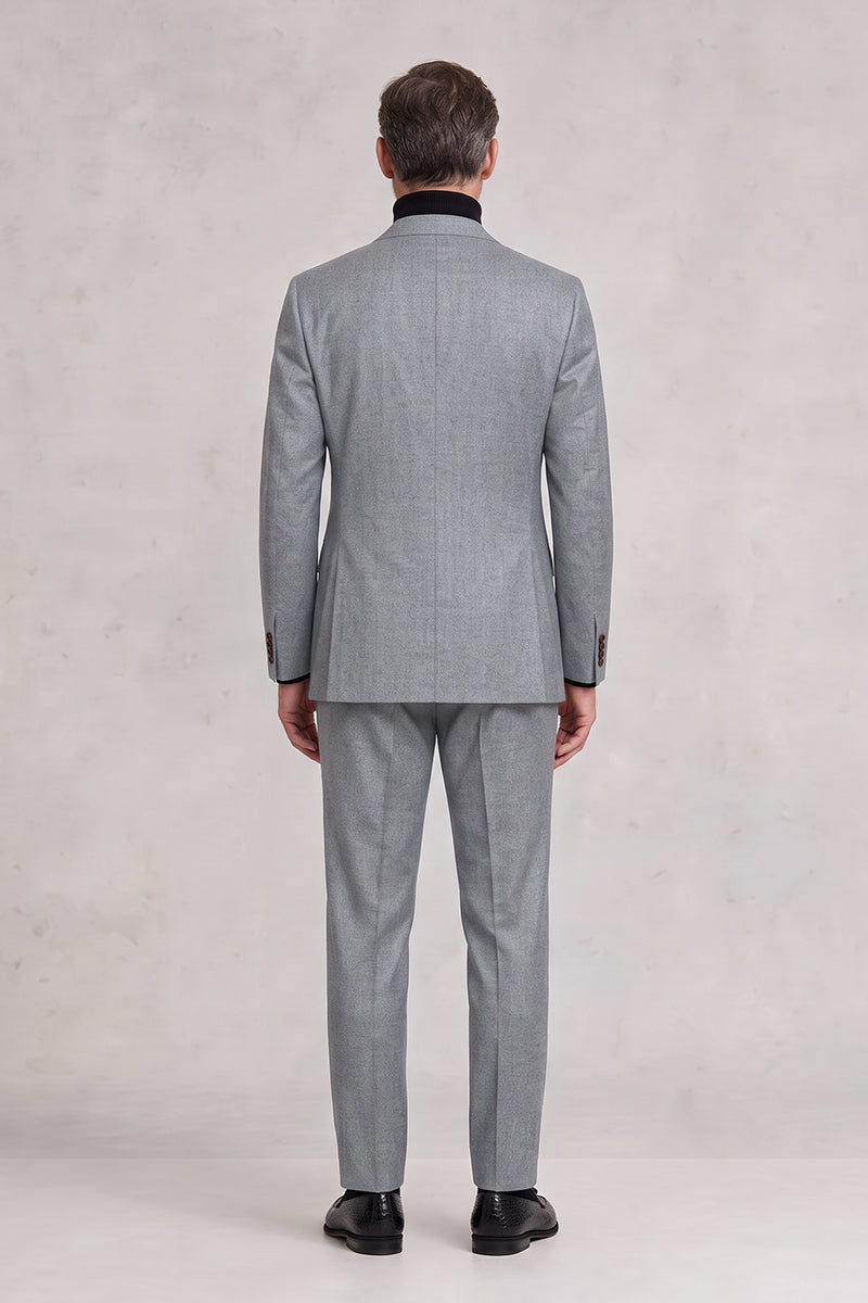 Gray 100% Merino Wool Suits