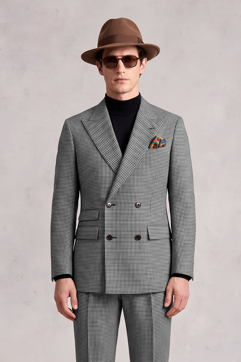Gray 100% Merino Wool Suits