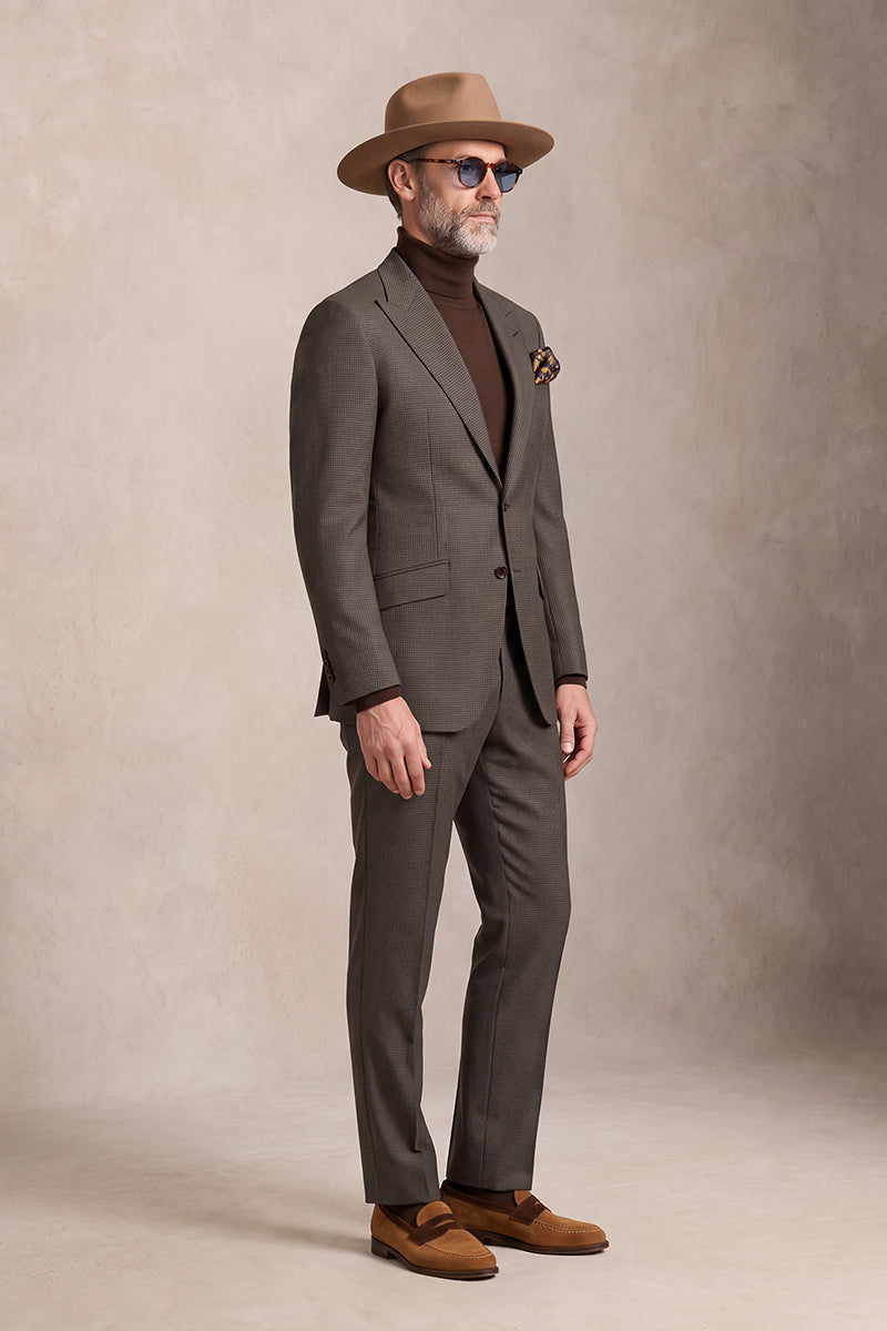 Brown 100% Merino Wool Suits