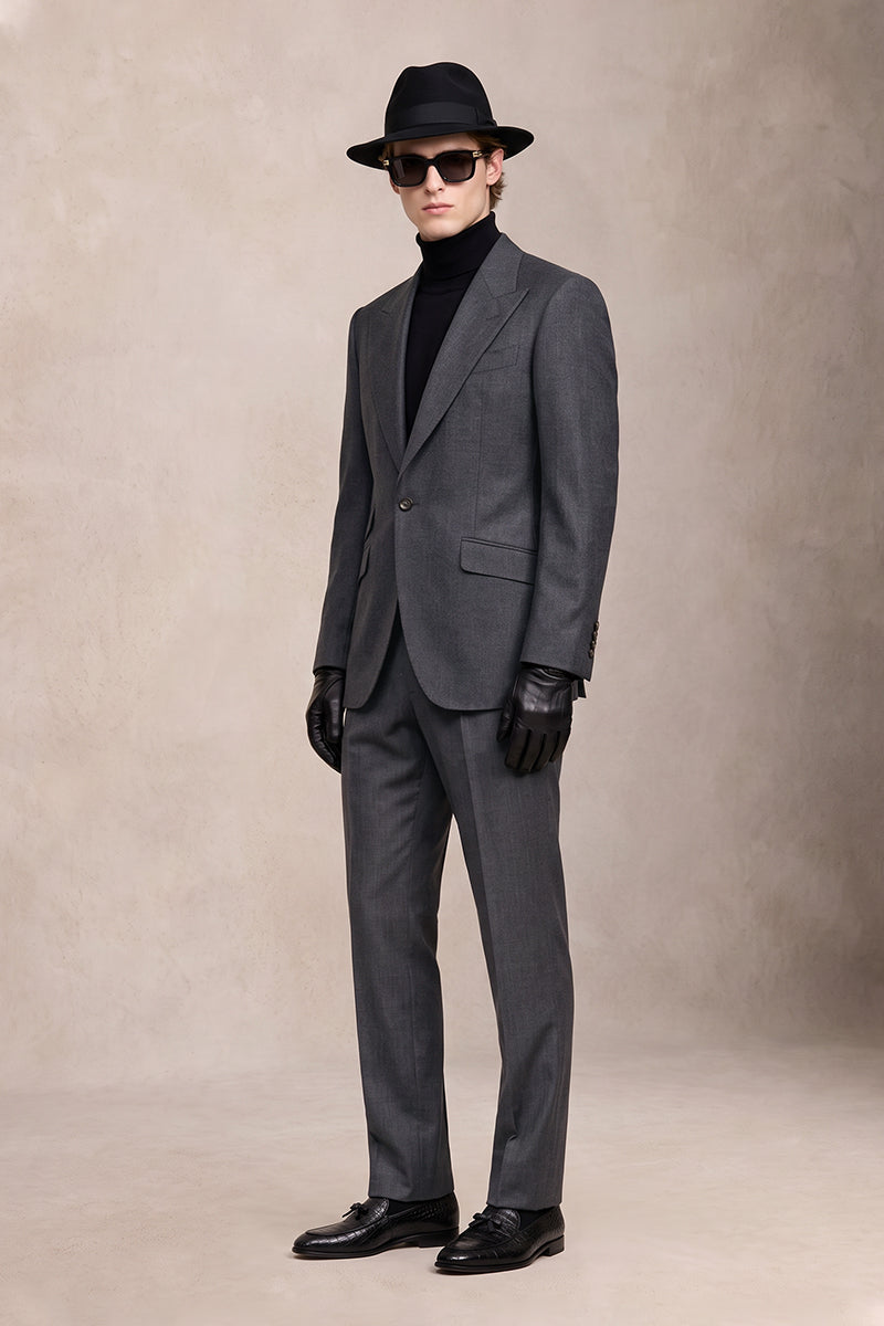Black 70% Merino Wool Suits