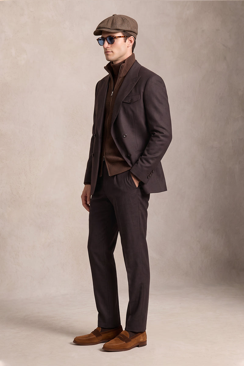 Burgundy 70% Merino Wool Suits