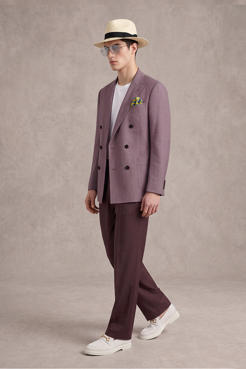 Purple 50% Merino Wool Suits
