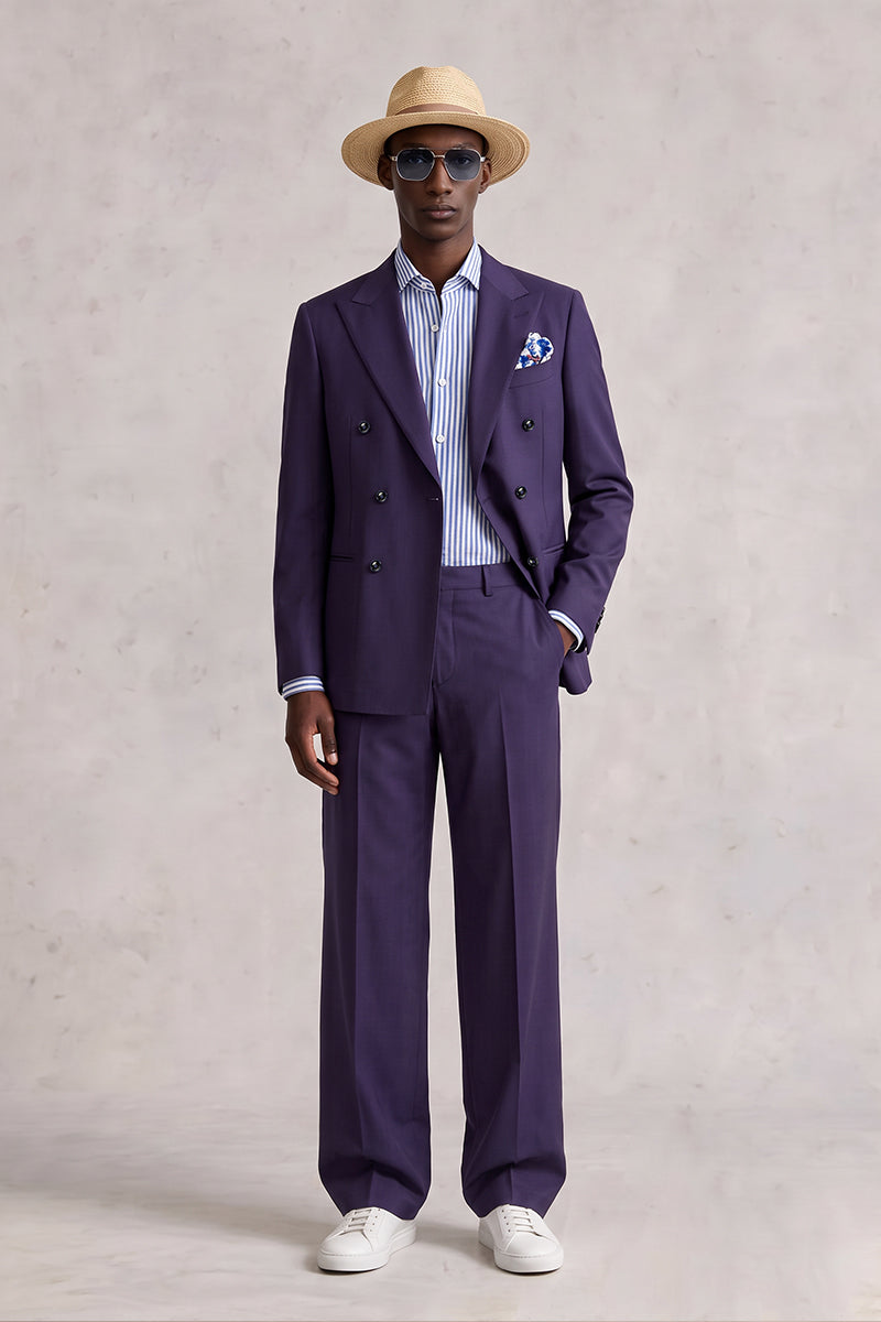 Deep Purple 50% Merino Wool Suits