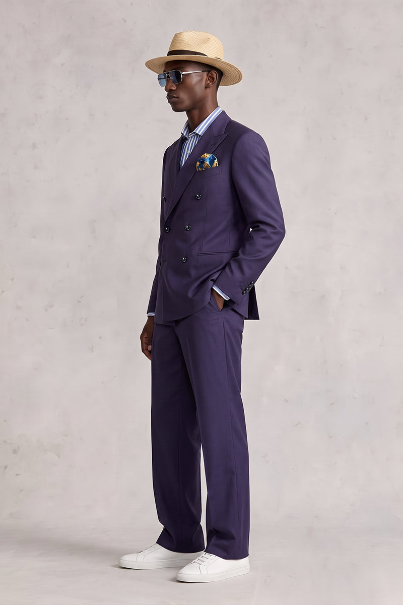 Deep Purple 50% Merino Wool Suits