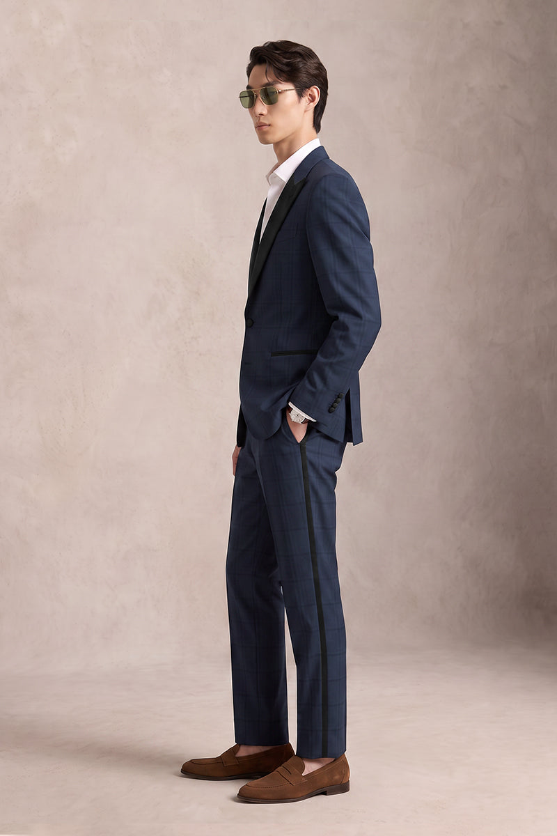 Blue 50% Merino Wool Suits