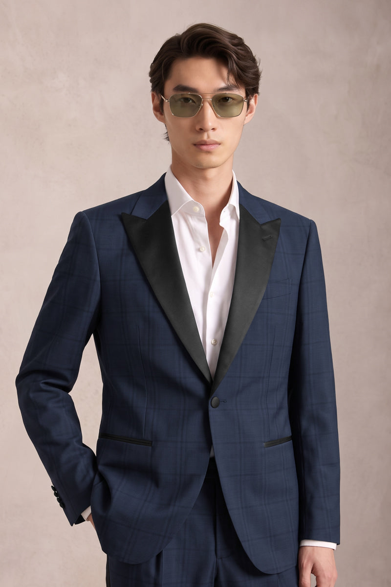 Blue 50% Merino Wool Blazers