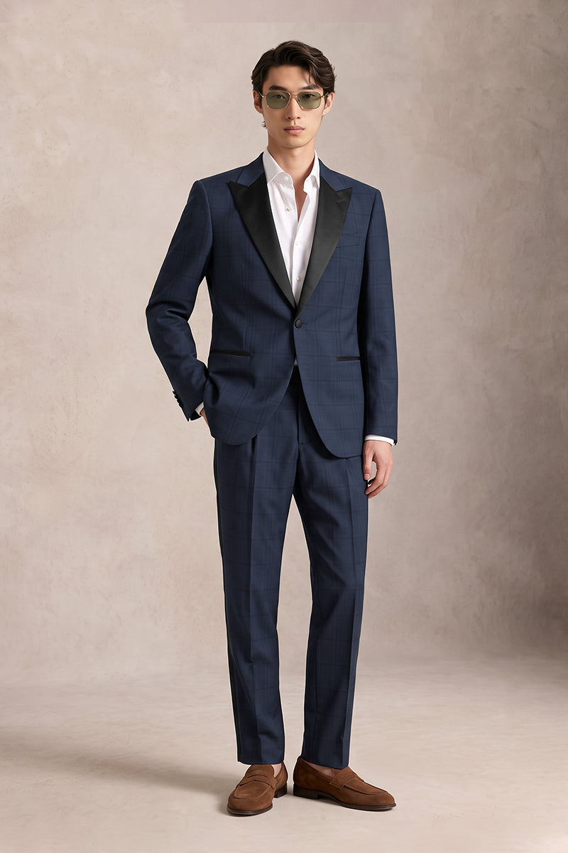 Blue 50% Merino Wool Suits