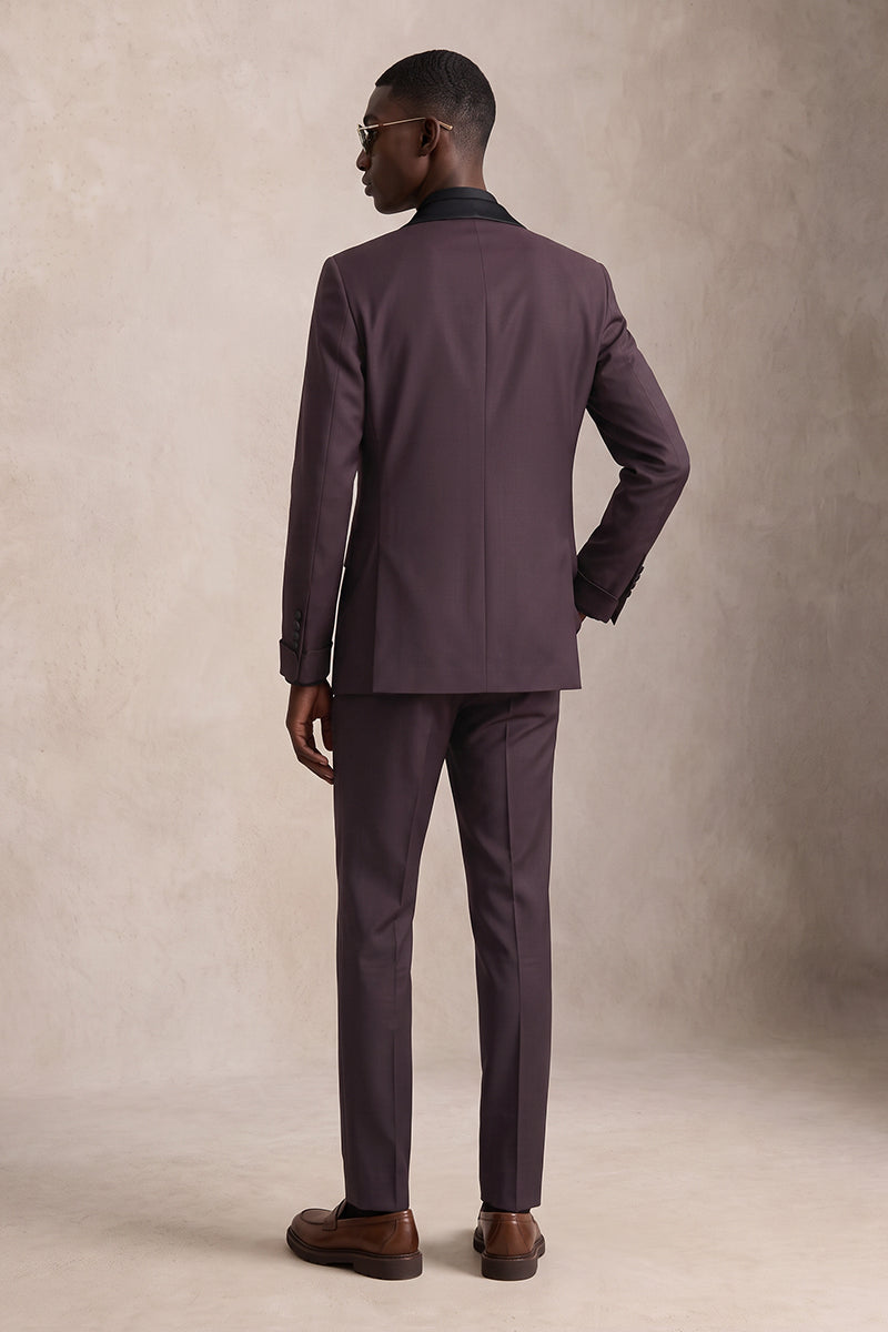 Dark Purple 70% Merino Wool Suits