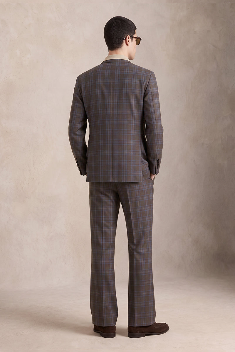 Dark Brown 50% Merino Wool Suits
