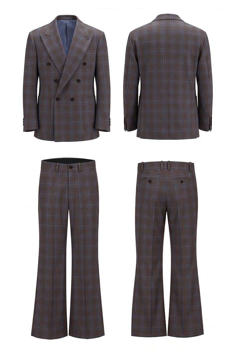 Dark Brown 50% Merino Wool Suits