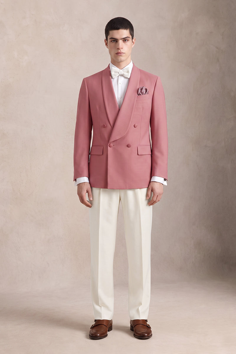 Pink 100% Merino Wool Suits