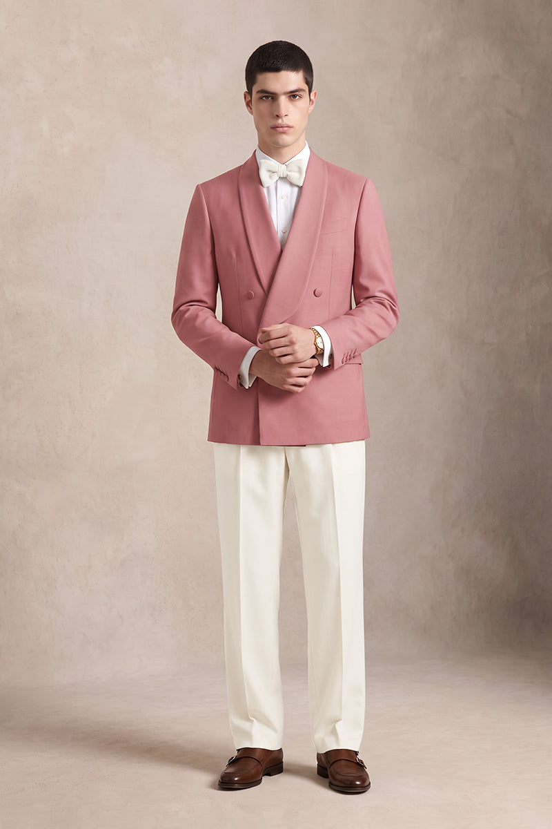 Pink 100% Merino Wool Suits