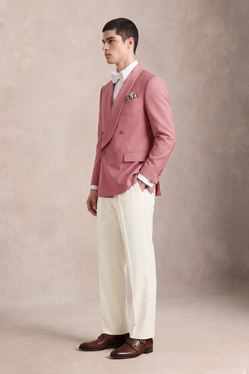 Pink 100% Merino Wool Suits