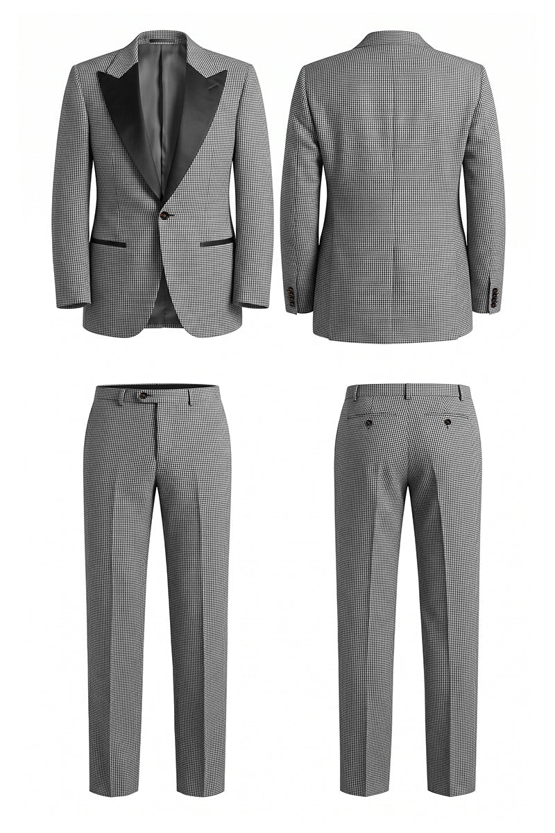 Black 100% Merino Wool Suits